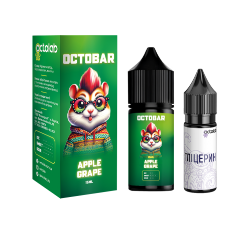 Набір Octobar NFT 30 мл Apple Grape (Яблуко Виноград)